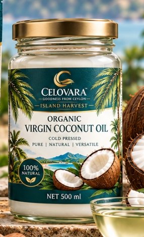 Organic virgin coconut oil jar