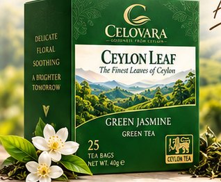 Green Jasmine tea box